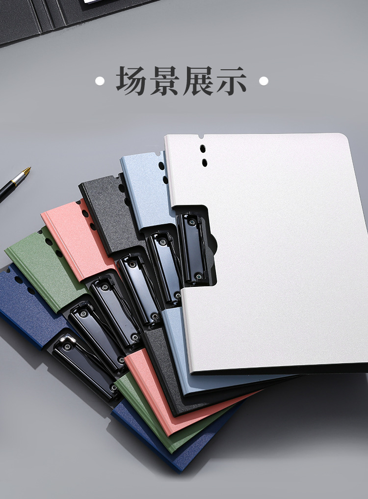 优质文具，工厂直供 学生考试与办公档案管理首选黑色四文件夹